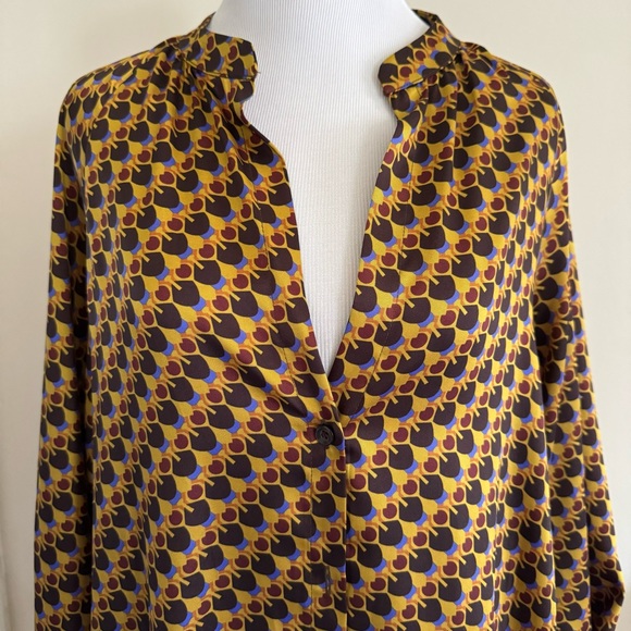 ZARA Abstract 70’s Tunic Midi Dress F/W 2022 - Picture 4 of 9